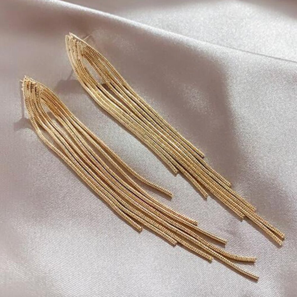 Gold Estelle Cascading Earrings
